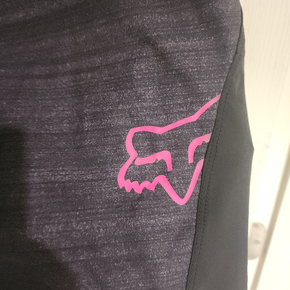 Fox Black and Pink Logo Shorts - Picture 6 of 6